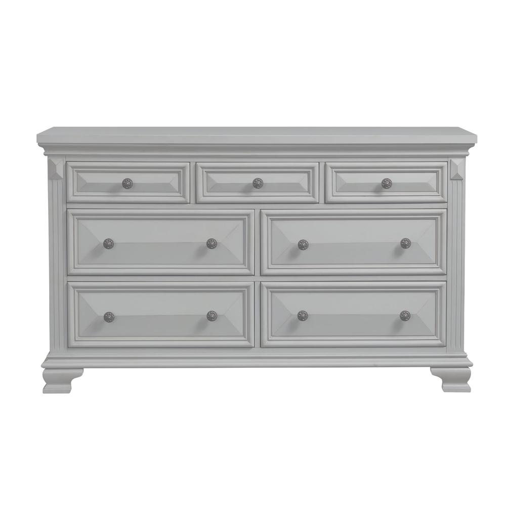 Picket House Furnishings Trent 7-Drawer Dresser in Antique Grey. Picture 3
