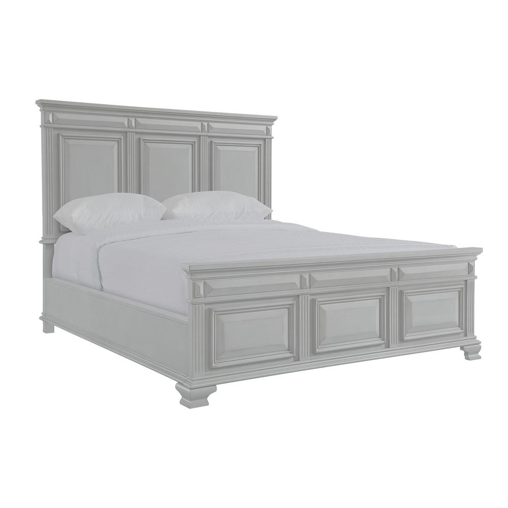 Picket House Furnishings Trent King Panel Bed in Grey. Picture 65