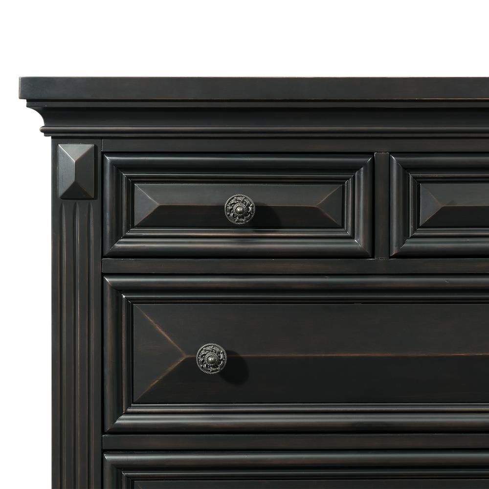 Trent 2-Drawer Nightstand in Antique Black. Picture 5