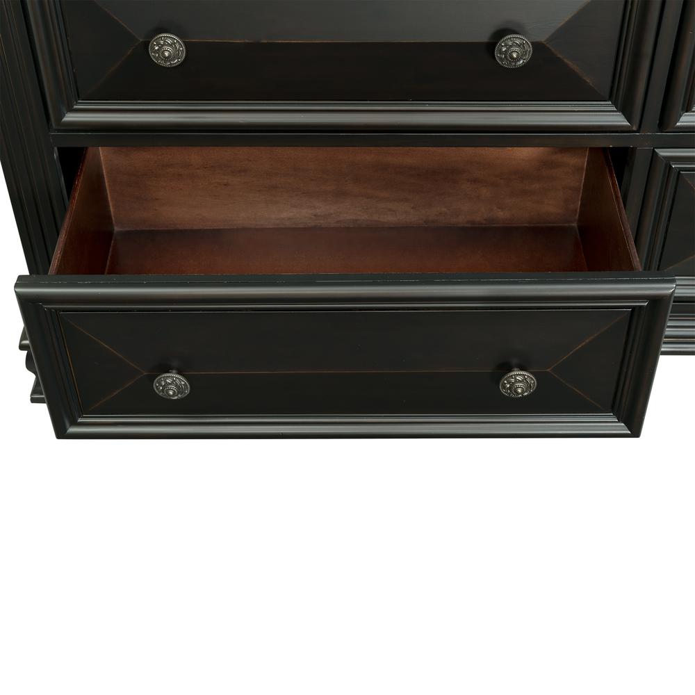 Trent 2-Drawer Nightstand in Antique Black. Picture 7