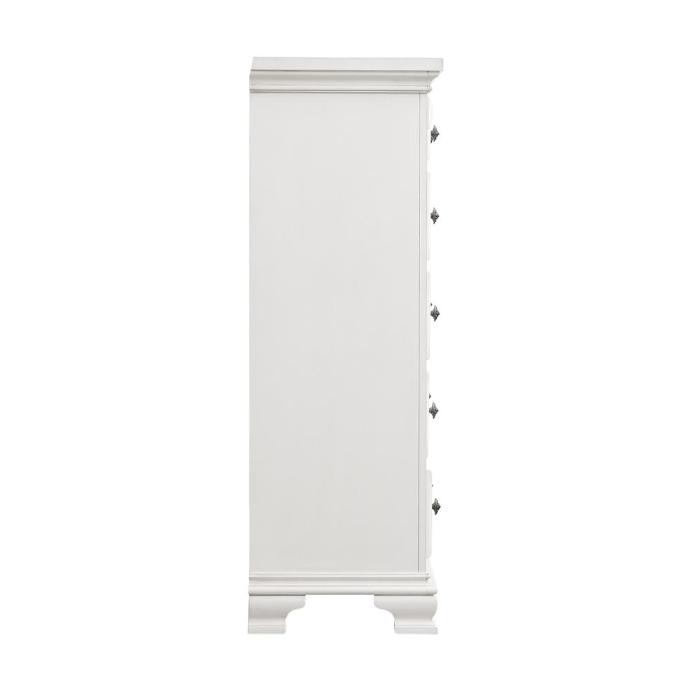 Trent 6-Drawer Chest in White. Picture 5
