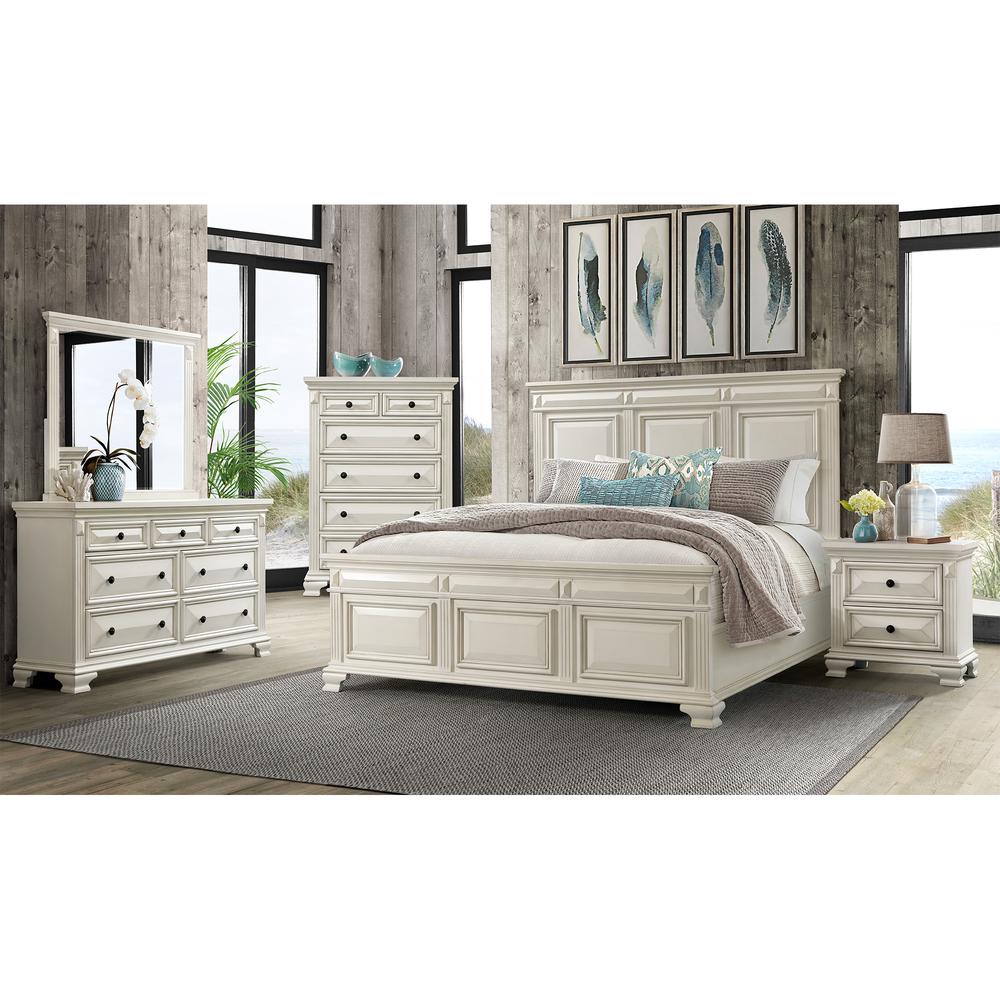 Trent 6-Drawer Chest in White. Picture 6
