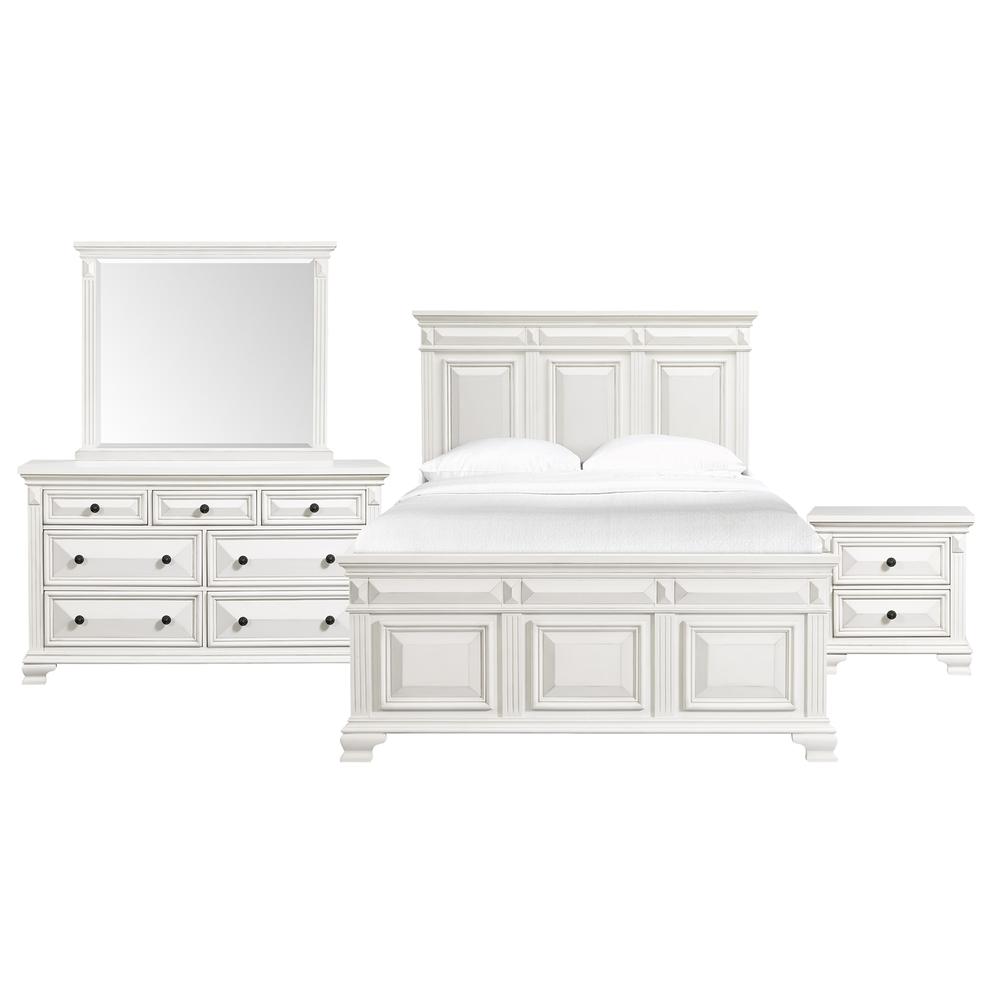 Trent King Panel Bed in White. Picture 17