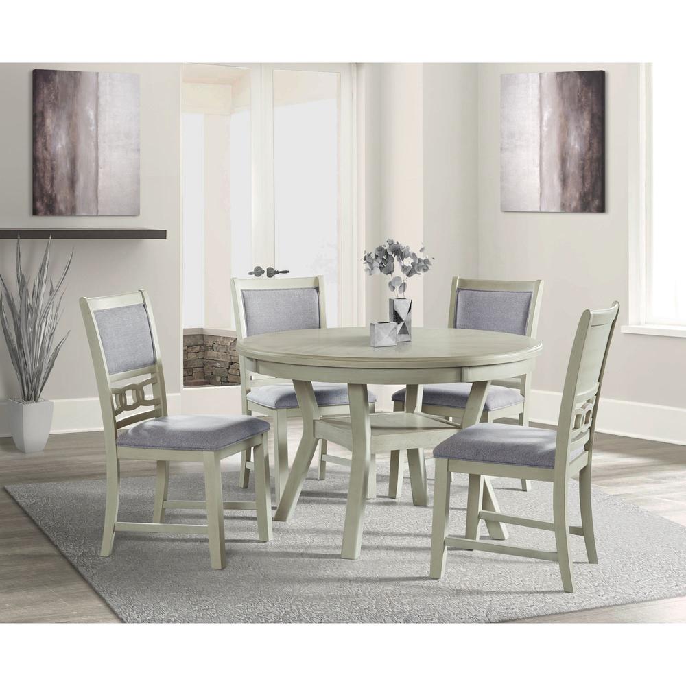 Picket House Furnishings Taylor Standard Height 5PC Dining Set-Table and Four Side Chairs in Bisque. The main picture.