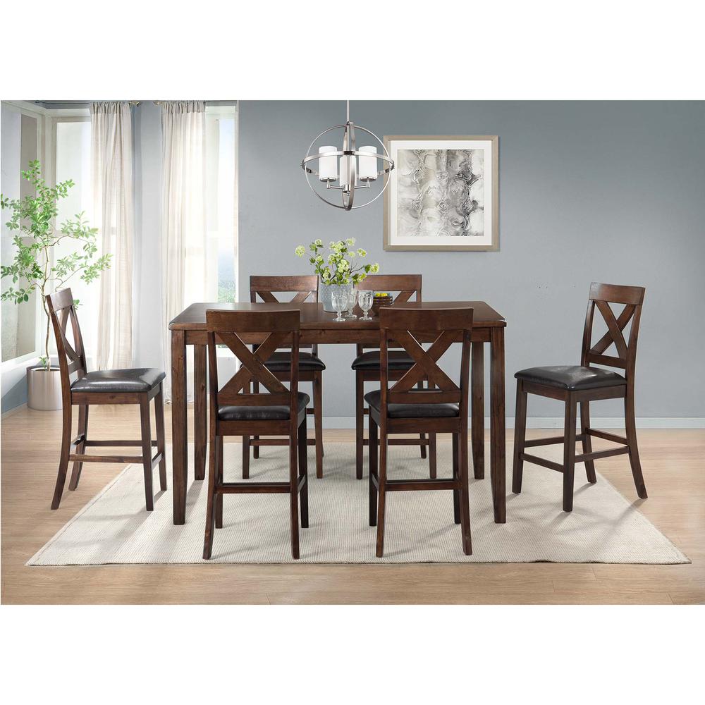 Alexa 7PC Counter Height Dining Set. Picture 1