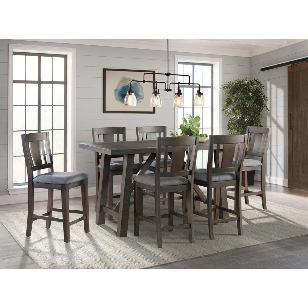 Carter Counter Height 7PC Dining Set-Table & Six Chairs. Picture 1