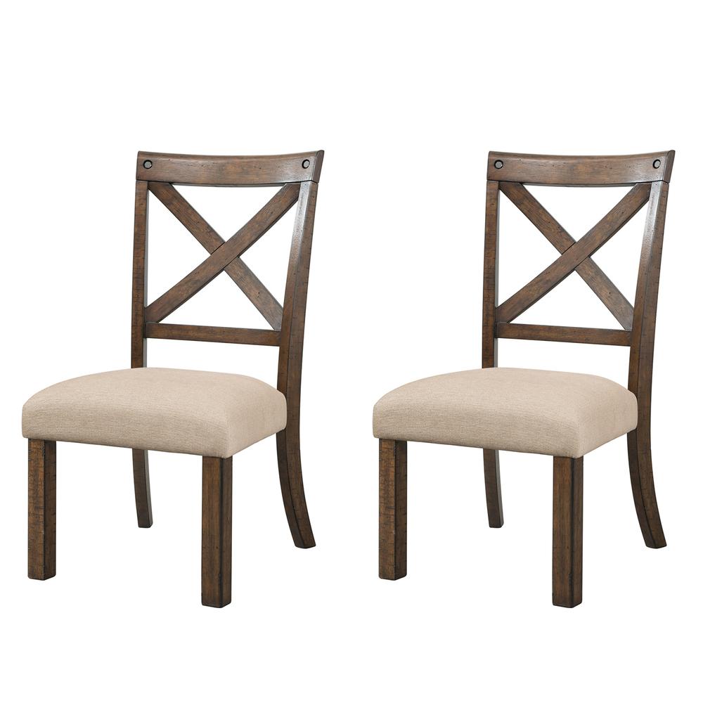 Francis Wooden Side Chair Set. Picture 3