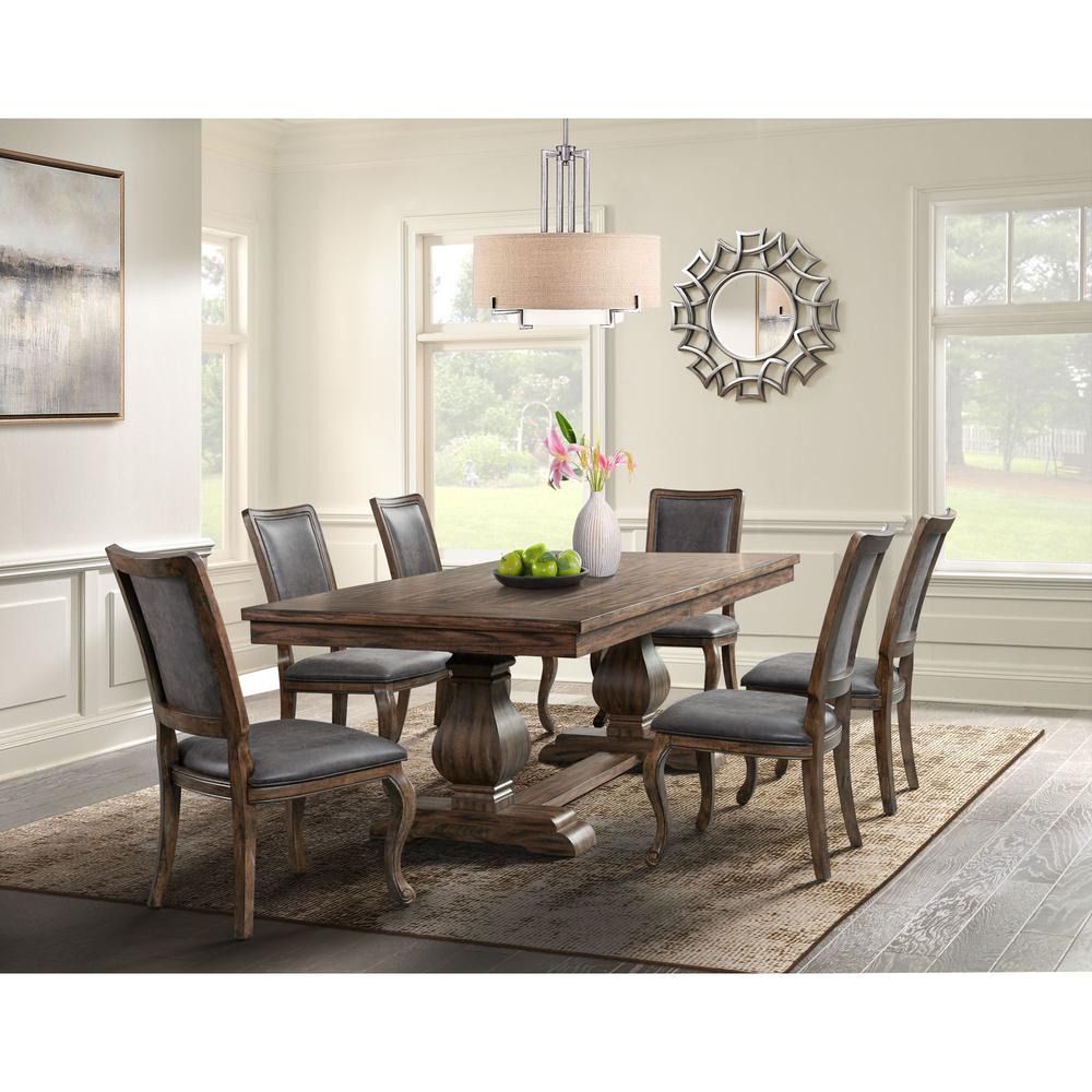 Picket House Furnishings Hayward 7PC Dining Set-Table and Six Chairs. Picture 1