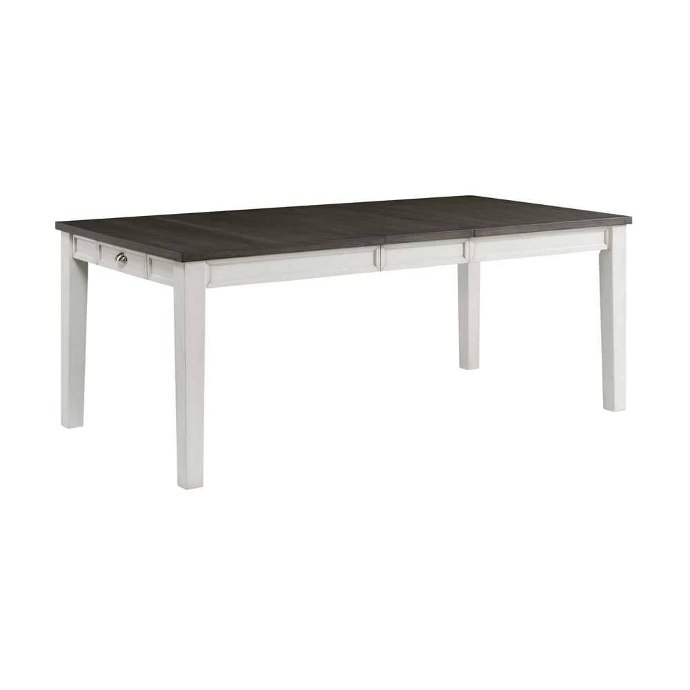Jamison Two Tone Dining Table with Storage. Picture 1