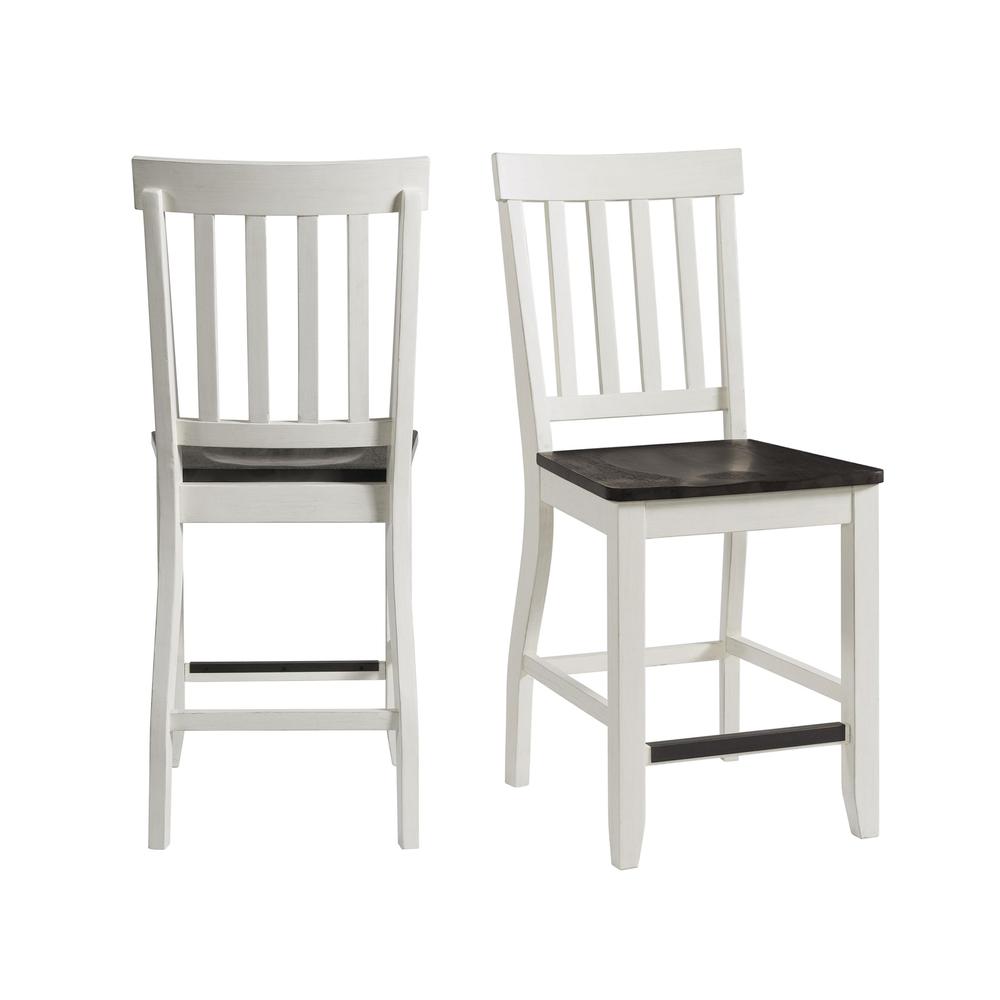 Jamison Two Tone Counter Height Side Chair Set. Picture 1