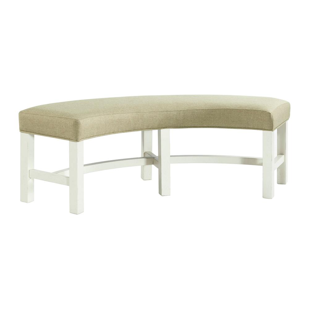Picket House Furnishings Barrett Round Bench. Picture 1