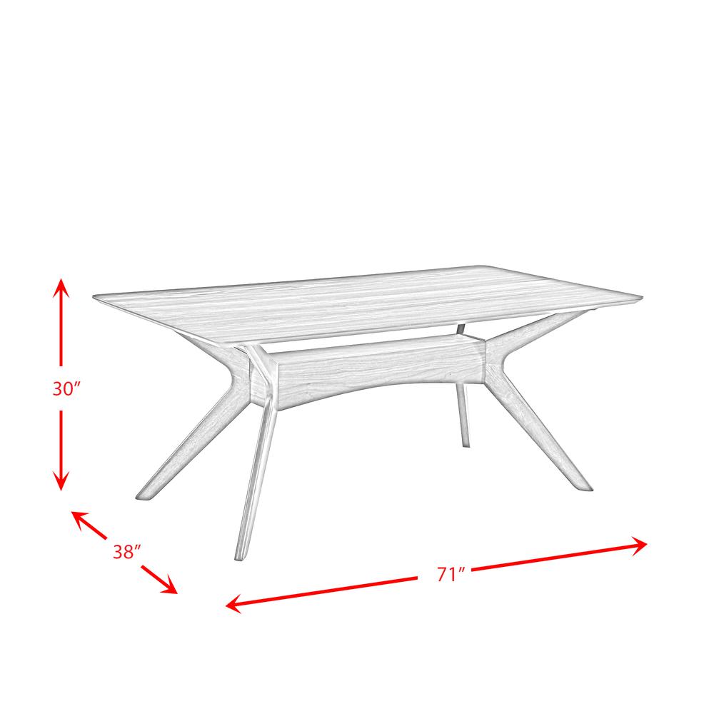 Picket House Furnishings Ronan Standard Height Rectangle Dining Table. Picture 8