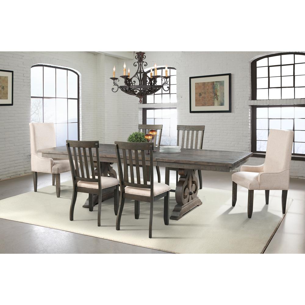 Stanford 7PC Dining Set-Table, 4 Side Chairs & 2 Parson Chairs. Picture 1