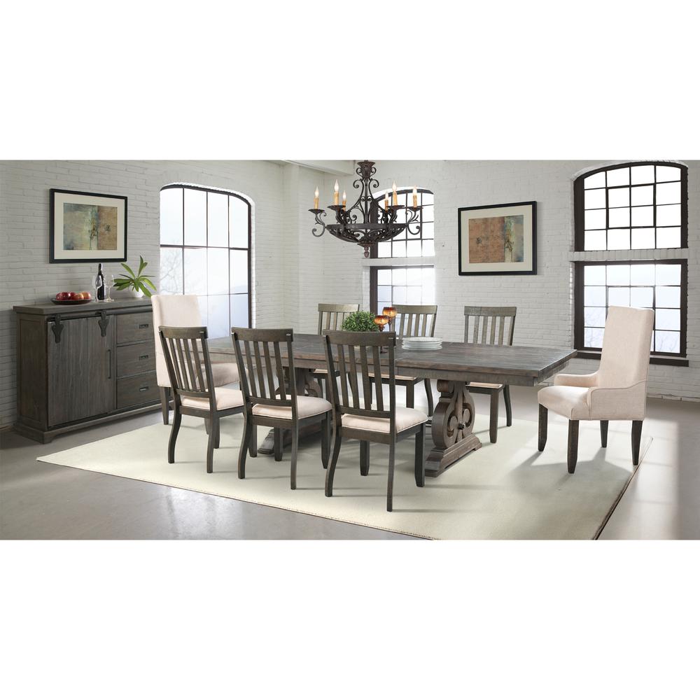 Stanford 10PC Dining Set- Table, 6 Side Chairs, 2 Parson Chairs & Server. Picture 1