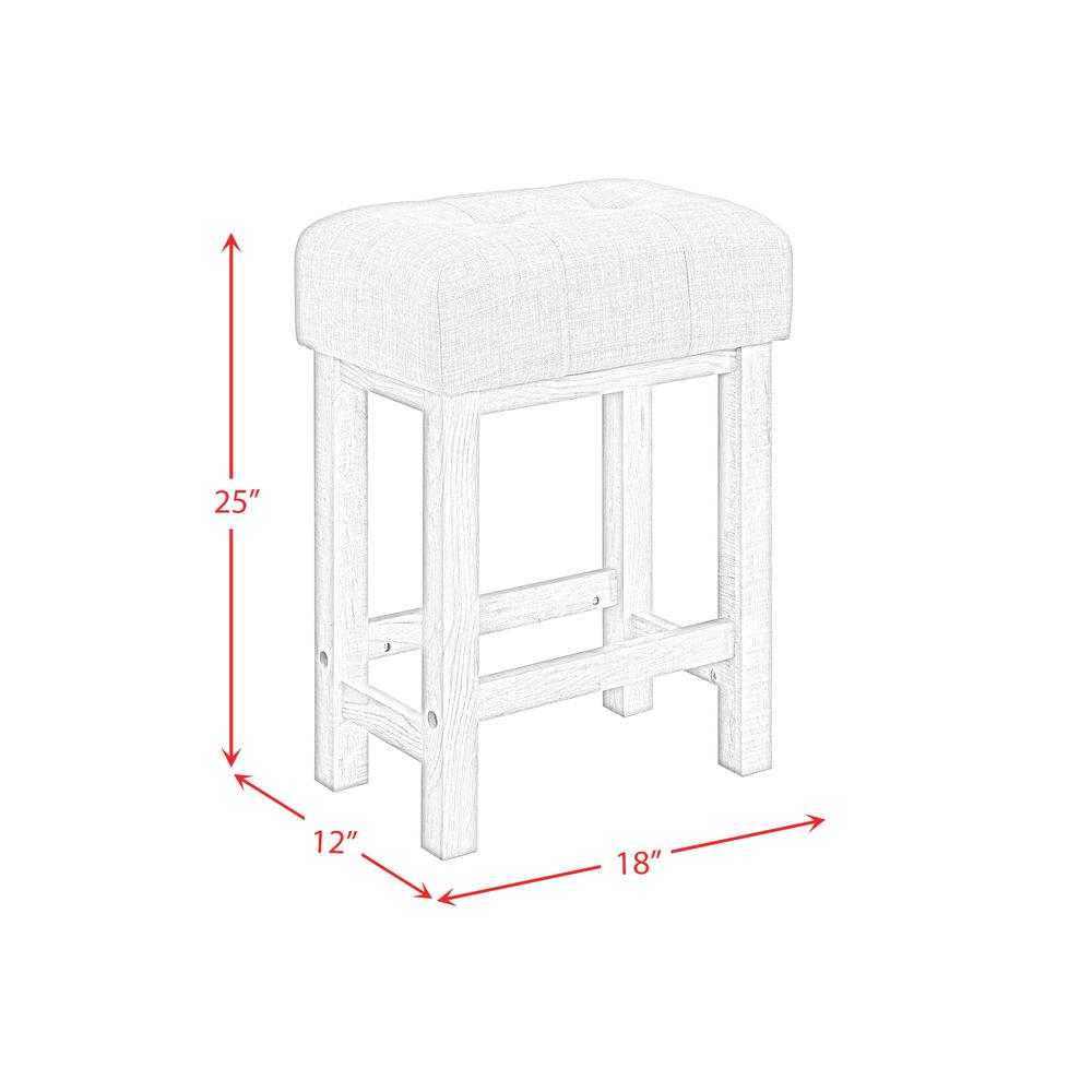 Holmes Bar Table Single Pack (1 Tables + 3 Stools) in White. Picture 8