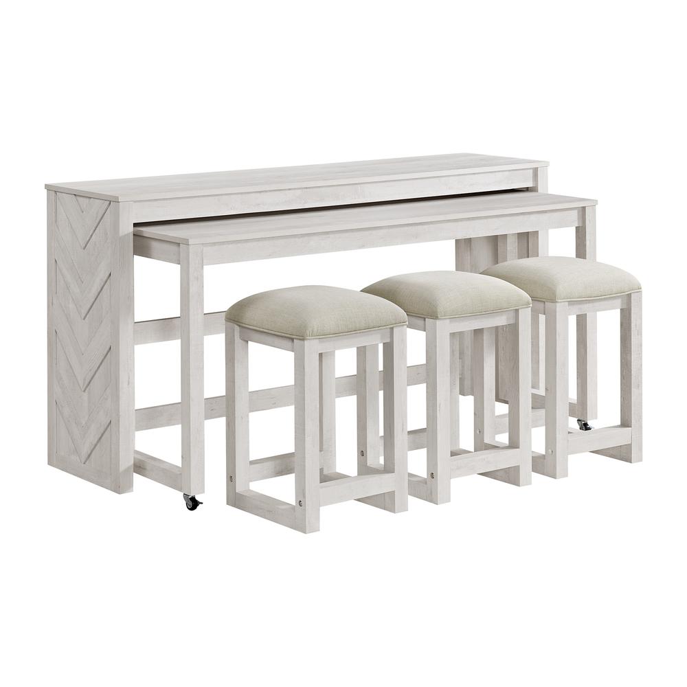Holmes  Bar Table Single Pack (2 Tables + 3 Stools) in Grey. Picture 1