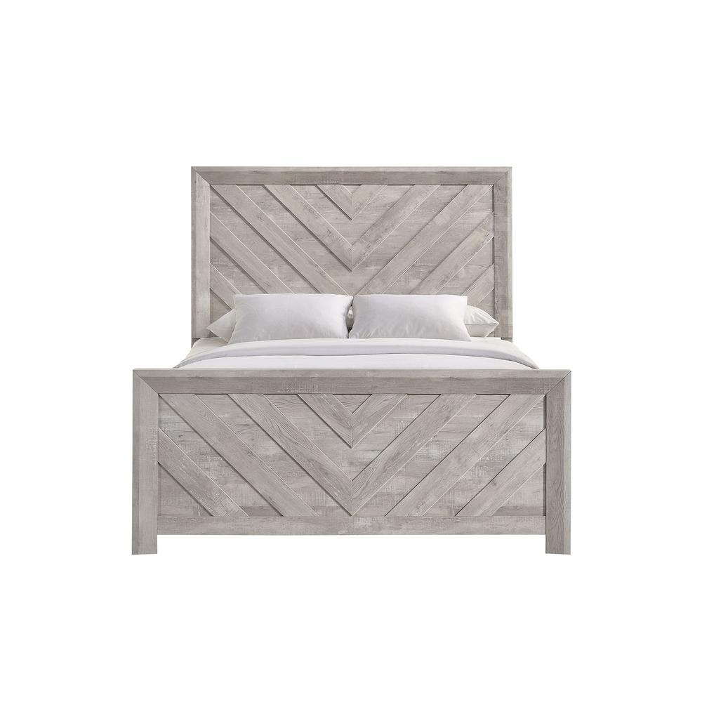 Picket House Furnishings Keely Queen Panel Bed in White. Picture 4