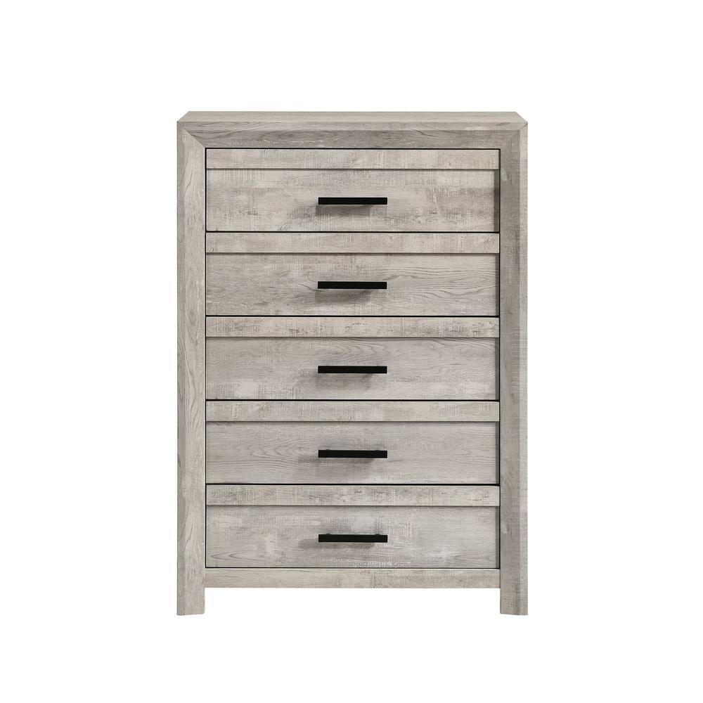 Picket House Furnishings Keely 5-Drawer Chest in White. Picture 4