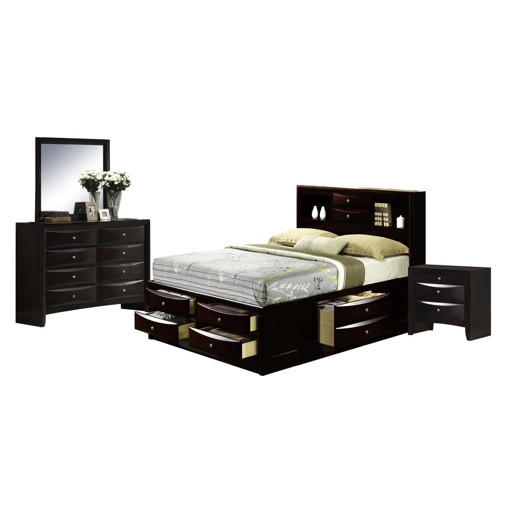 Madison King Storage 4PC Bedroom Set. Picture 1