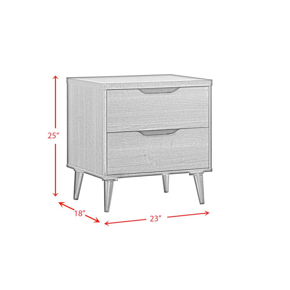 Picket House Furnishings Cohen 2-Drawer Nightstand in Grey. Picture 3