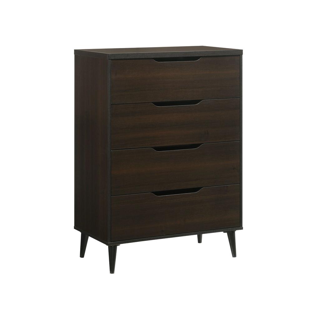 Picket House Furnishings Cohen 4-Drawer Chest in Espresso. Picture 1