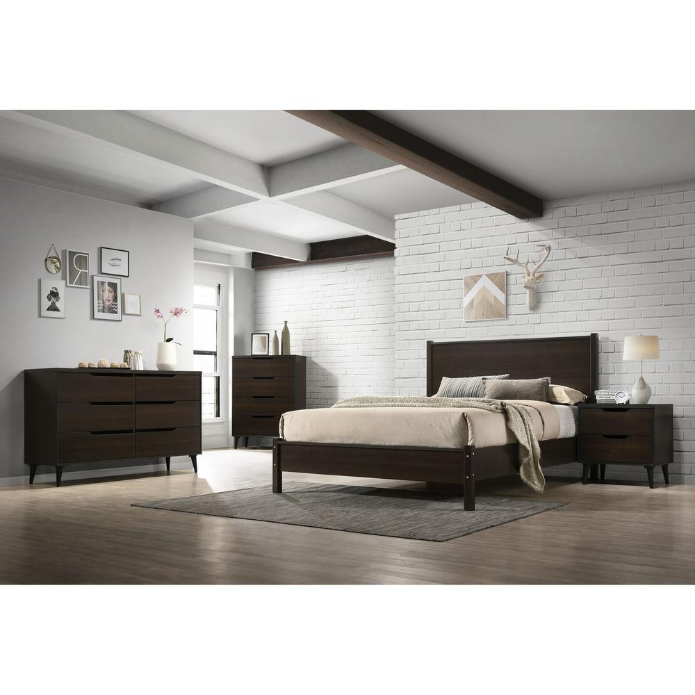 Picket House Furnishings Cohen Queen Panel Bed in Espresso. Picture 2