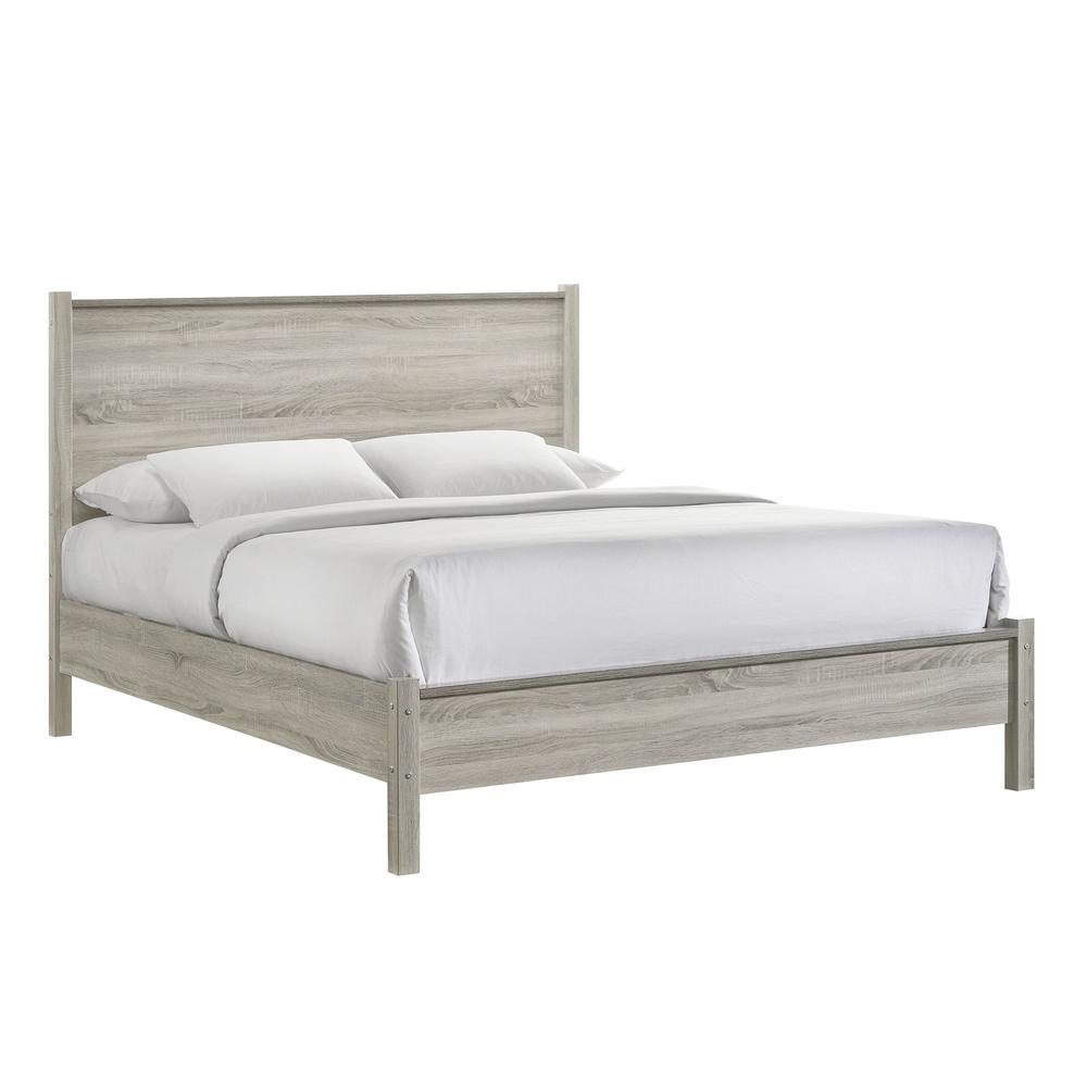Picket House Furnishings Cohen Queen Panel Bed in Grey. Picture 1