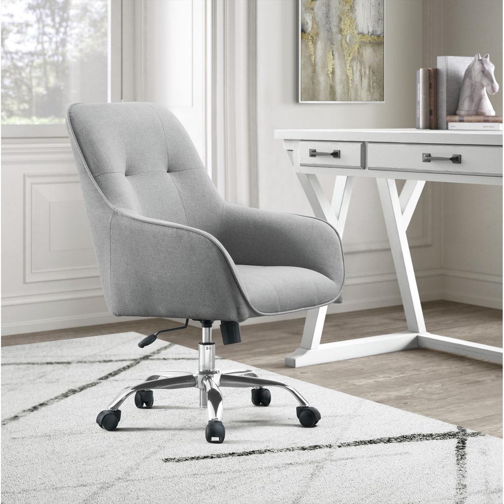 Picket House Furnishings Blaine Office Chair in Grey. Picture 2