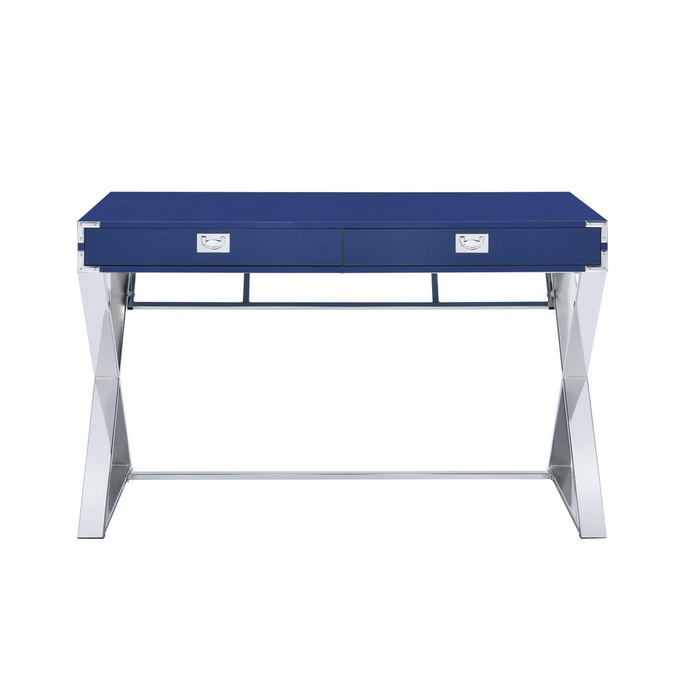 Picket House Furnishings Estelle Desk in Glossy Blue. Picture 3