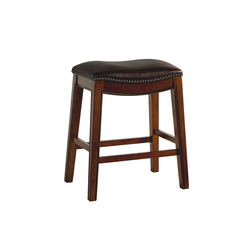 Bowen 24" Backless Counter Height Stool in Brown. Picture 1