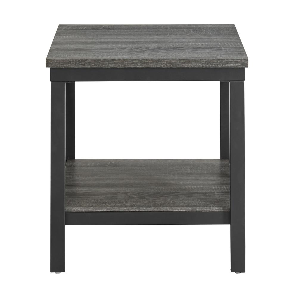 Owen End Table in Grey. Picture 2
