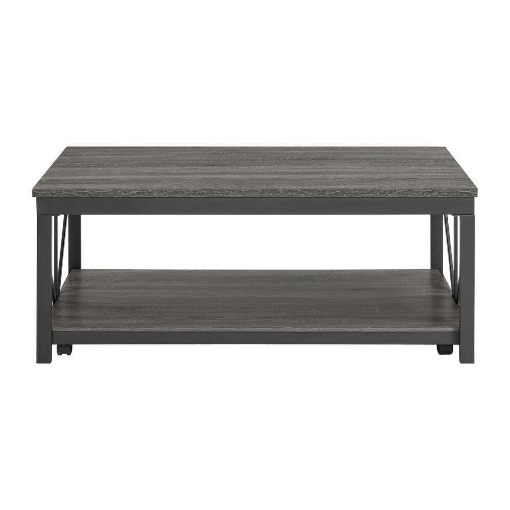 Owen Lift Top Coffee Table in Grey. Picture 3