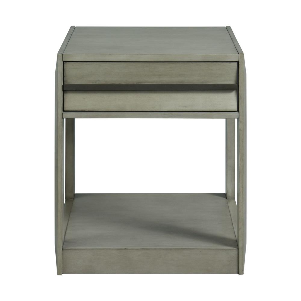 Picket House Furnishings Tropez Rectangular End Table in Grey. Picture 4