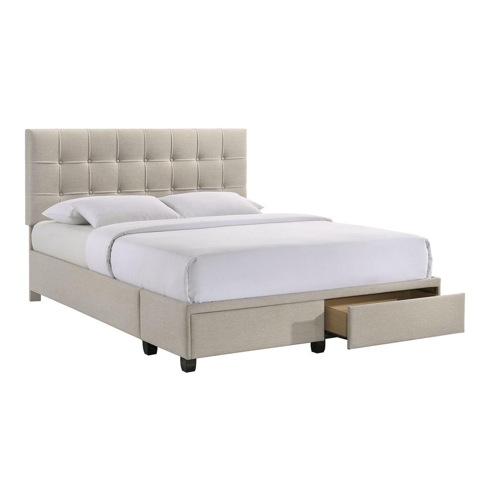 Picket House Furnishings Pasadena Queen Platform Storage Bed in White. Picture 5