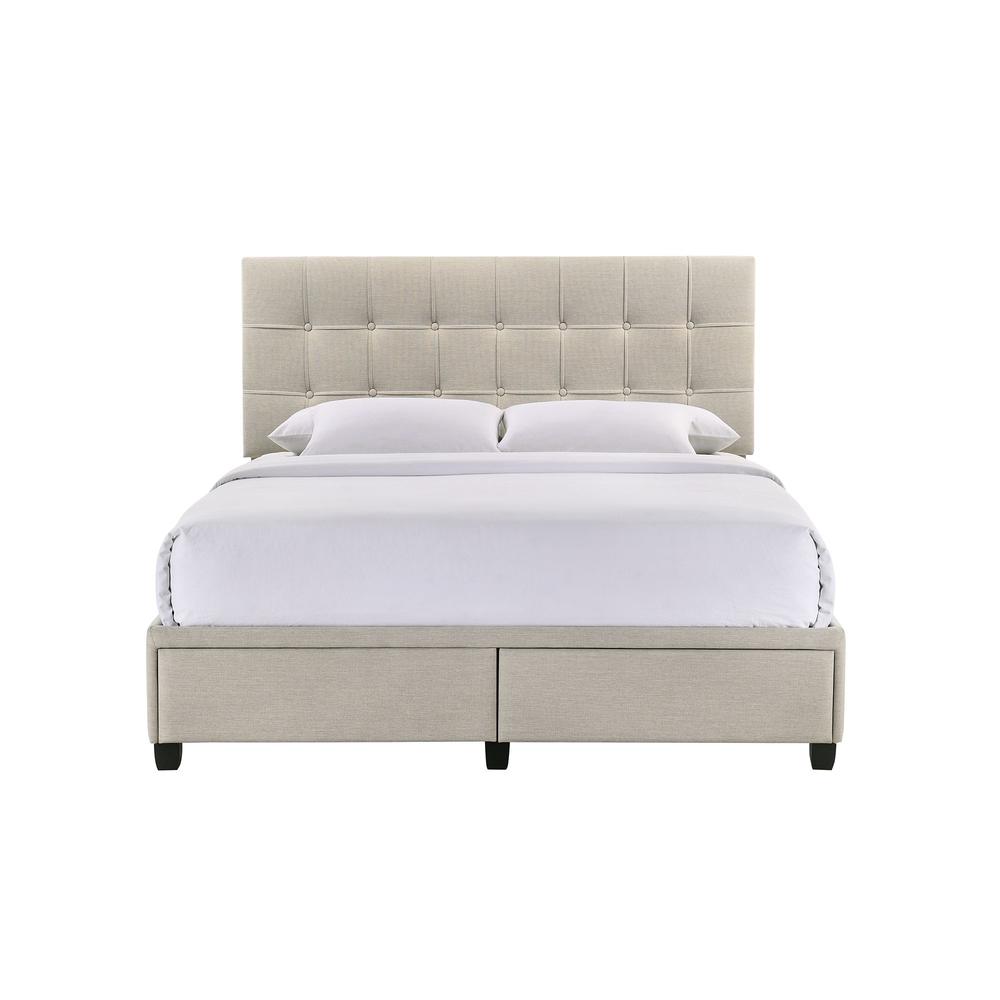 Picket House Furnishings Pasadena Queen Platform Storage Bed in White. Picture 3