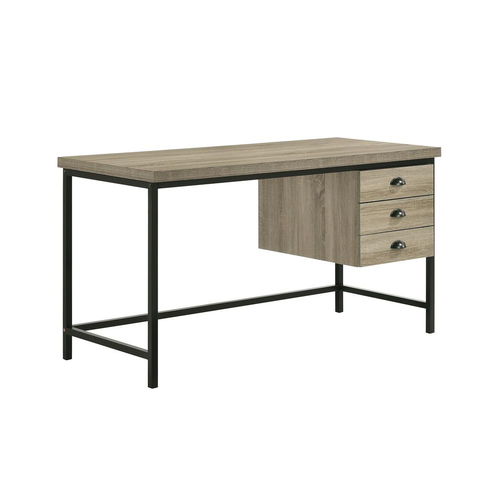 Picket House Furnishings Ashby Desk in Light Grey. Picture 1