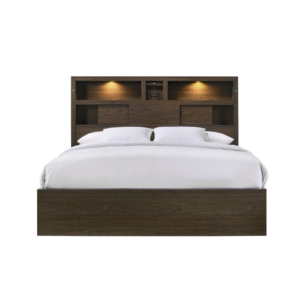 Picket House Furnishings Hendrix King Music Bed in Walnut. Picture 4