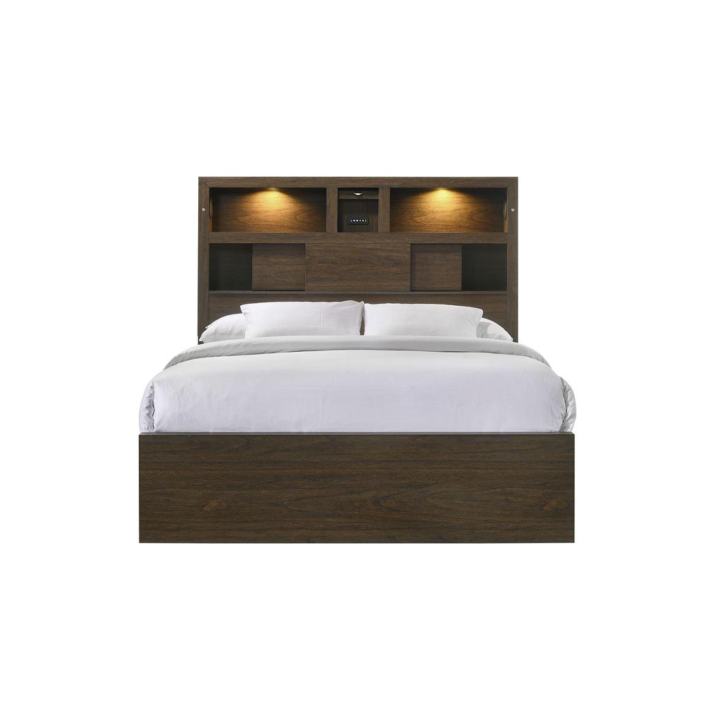 Picket House Furnishings Hendrix Queen Music Bed in Walnut. Picture 4