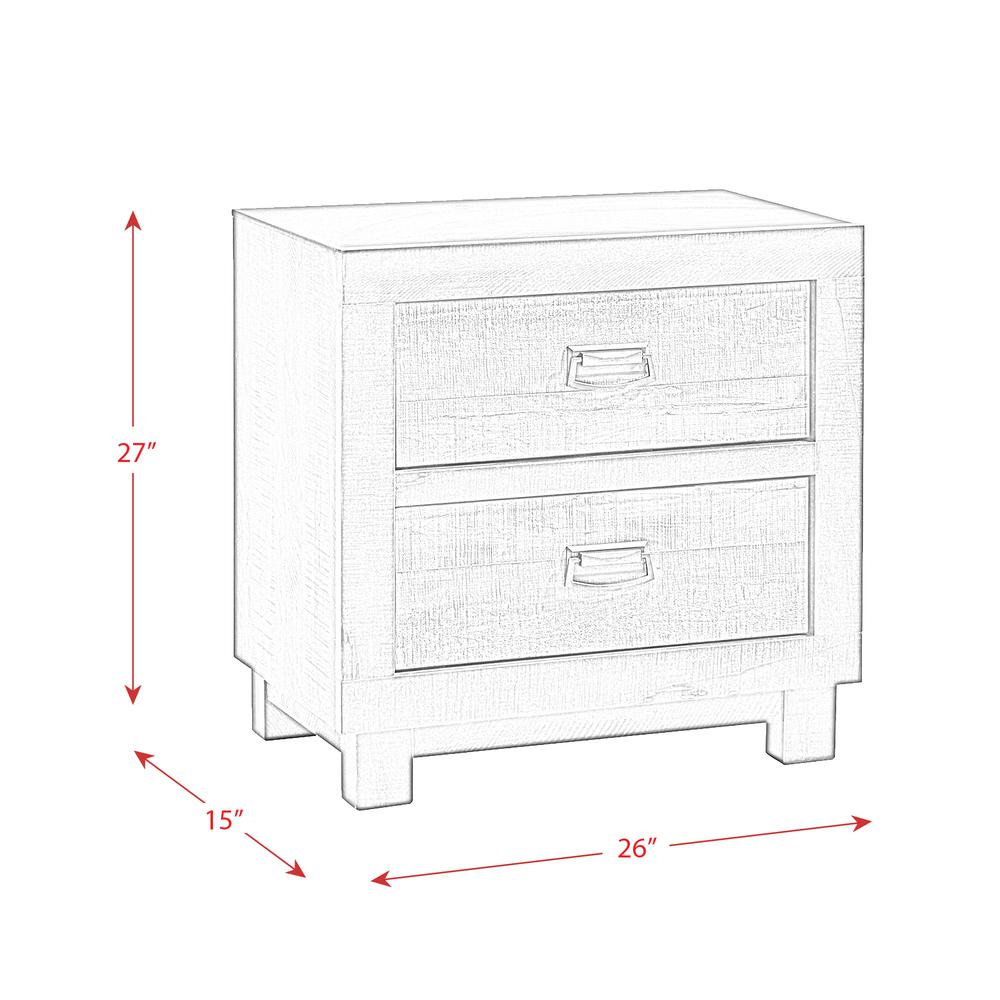 Harrison 2-Drawer Nightstand. Picture 2