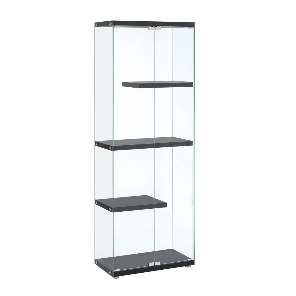 Maxwell  Display Cabinet in Black - 3A Packing. Picture 1