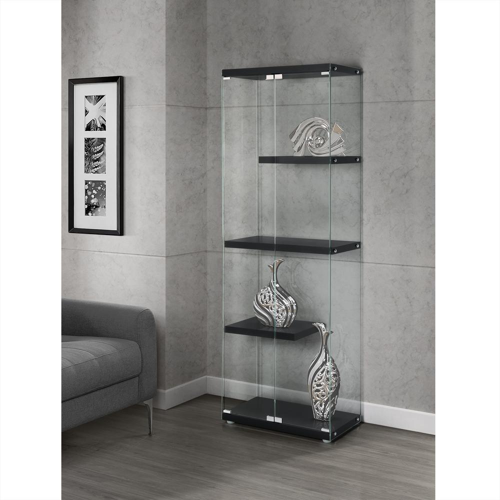 Maxwell  Display Cabinet in Black - 3A Packing. Picture 8