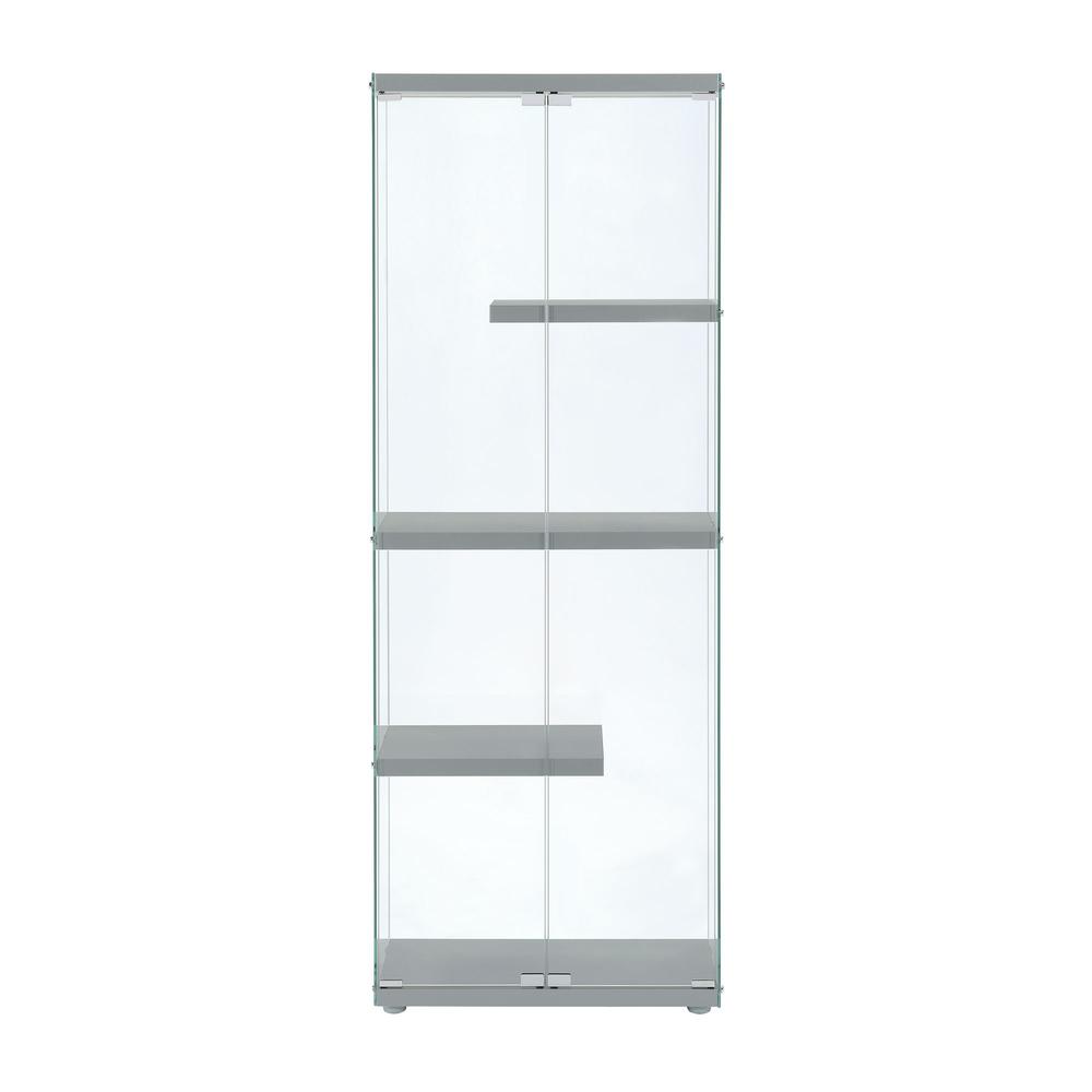 Maxwell  Display Cabinet in Grey - 3A Packing. Picture 2
