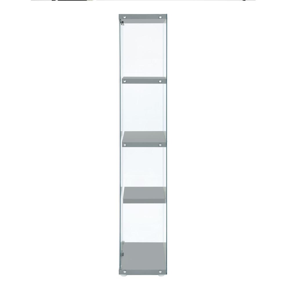 Maxwell  Display Cabinet in Grey - 3A Packing. Picture 3