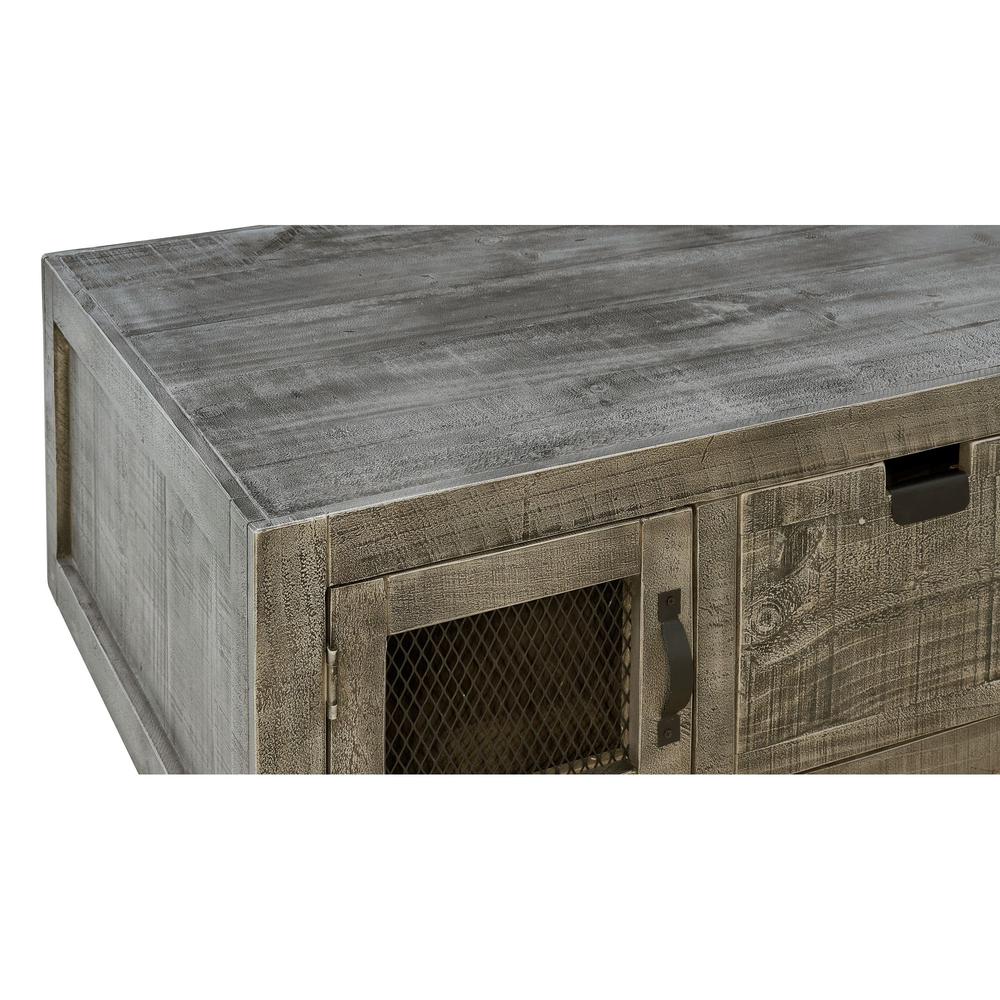 Picket House Furnishings Micah Rectangular Storage Coffee Table in Gray. Picture 6