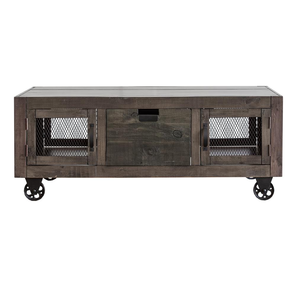 Picket House Furnishings Micah Rectangular Storage Coffee Table in Gray. Picture 4