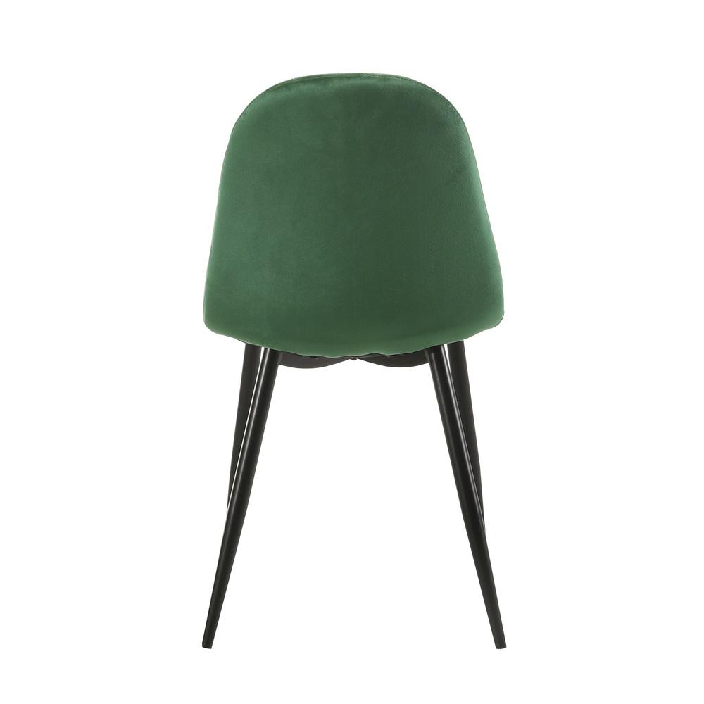 Picket House Furnishings Isla Velvet Side Chair in Emerald. Picture 7