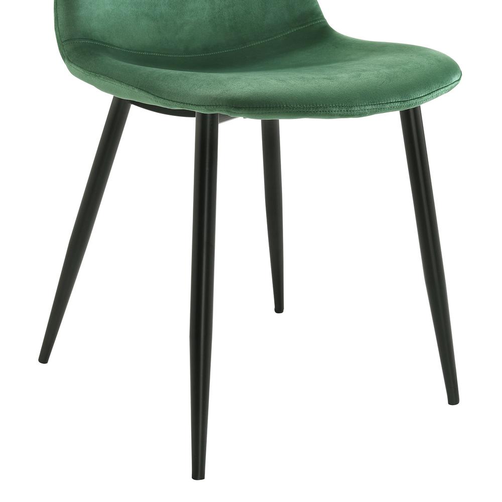 Picket House Furnishings Isla Velvet Side Chair in Emerald. Picture 10