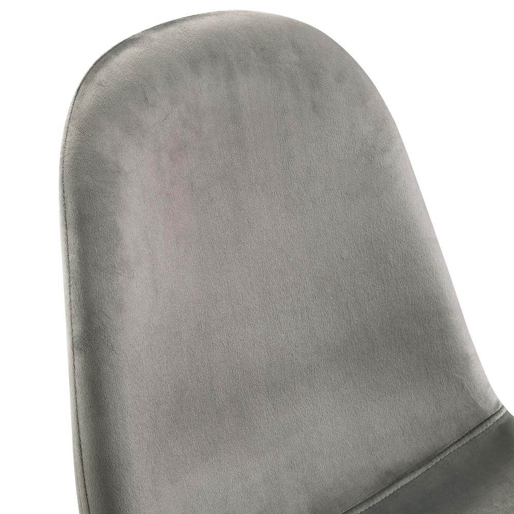 Picket House Furnishings Isla Velvet Side Chair in Light Grey. Picture 8
