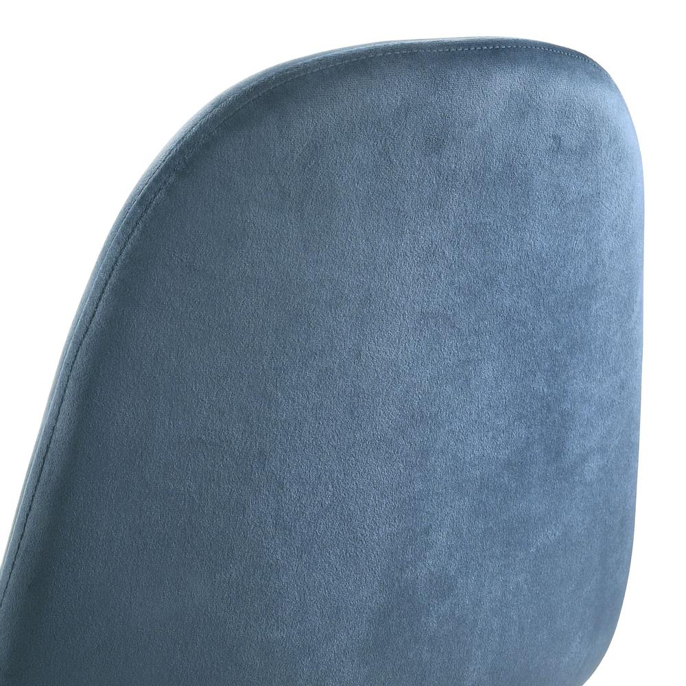 Picket House Furnishings Isla Velvet Side Chair in Navy Blue. Picture 9