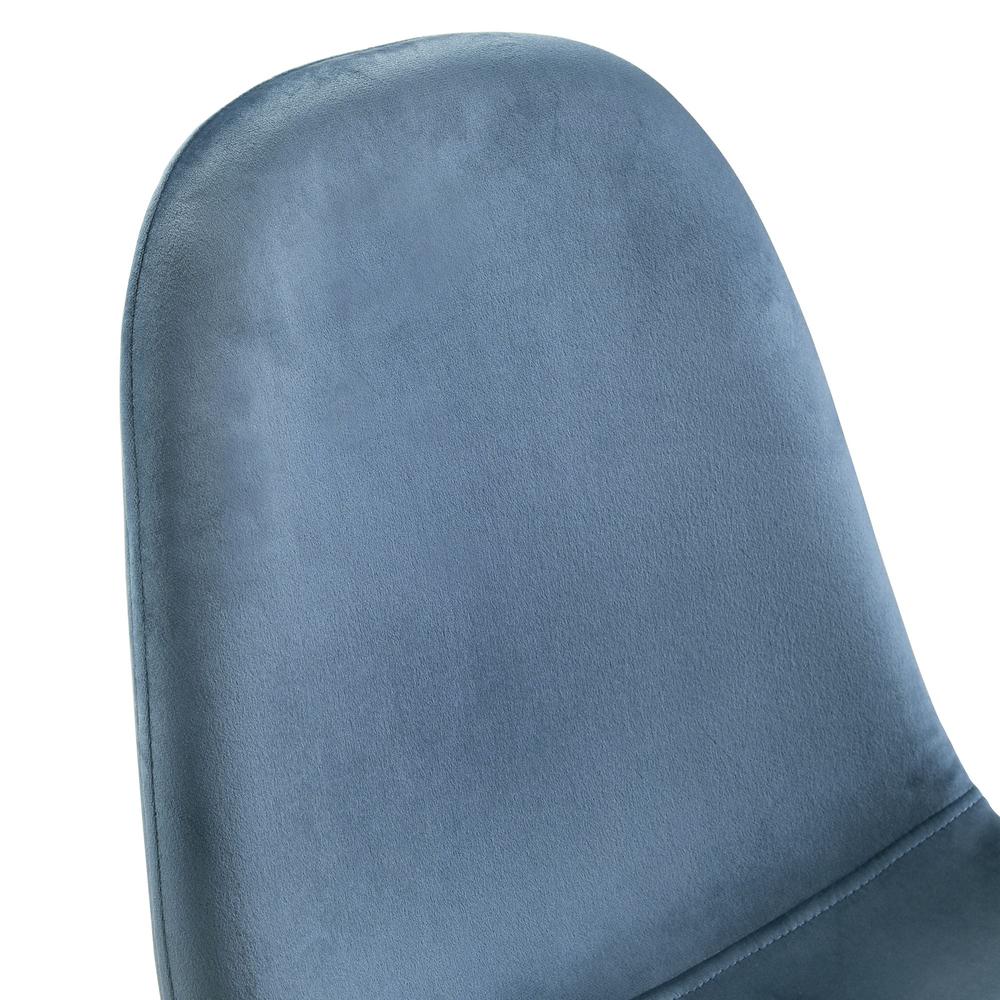 Picket House Furnishings Isla Velvet Side Chair in Navy Blue. Picture 8